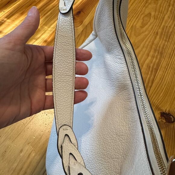 COACH Jules Hobo Leather Shoulder Handbag White C9190 - Picture 16 of 16